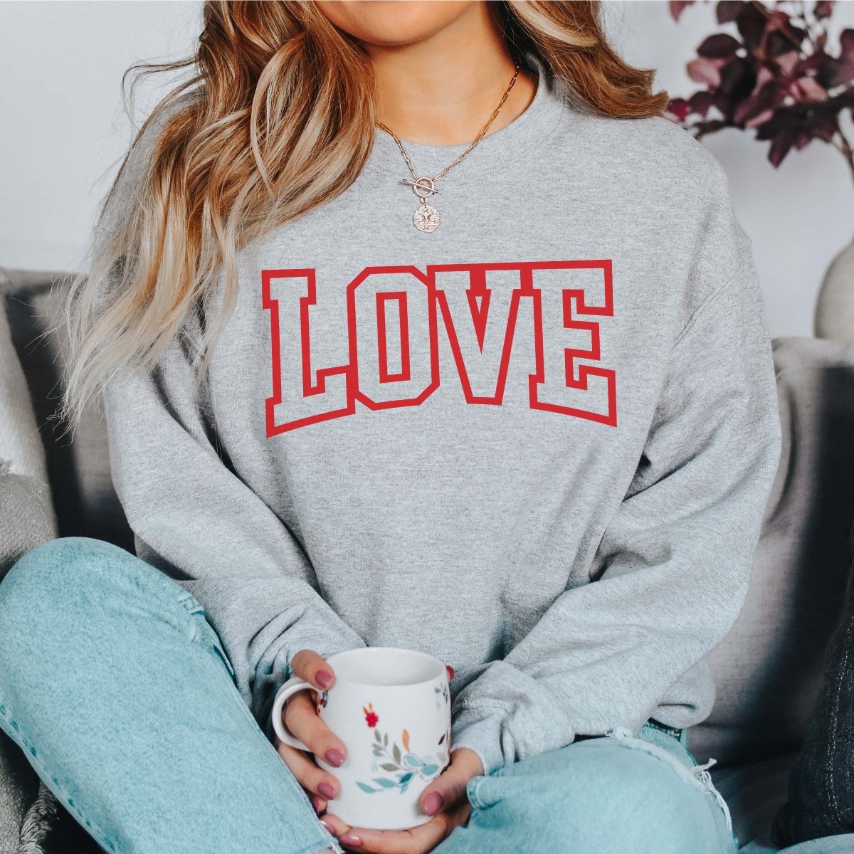 Love Bold Collegiate Crew Sweatshirt - Limeberry Designs