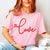 Love Distressed Script Red Wholesale Tee - Limeberry Designs