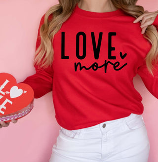 Love More Crewneck Wholesale Sweatshirt - Limeberry Designs