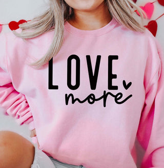 Love More Crewneck Wholesale Sweatshirt - Limeberry Designs