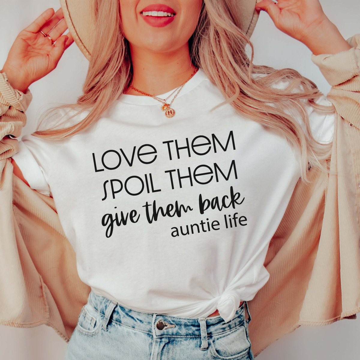 Love, Spoil, Give Back Aunt Tee - Limeberry Designs