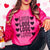 Love Stacked Hearts Crew Sweatshirt - Limeberry Designs