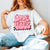 Love Vibes Checkered Comfort Color Tee - Limeberry Designs