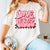 Love Vibes Checkered Comfort Color Tee - Limeberry Designs
