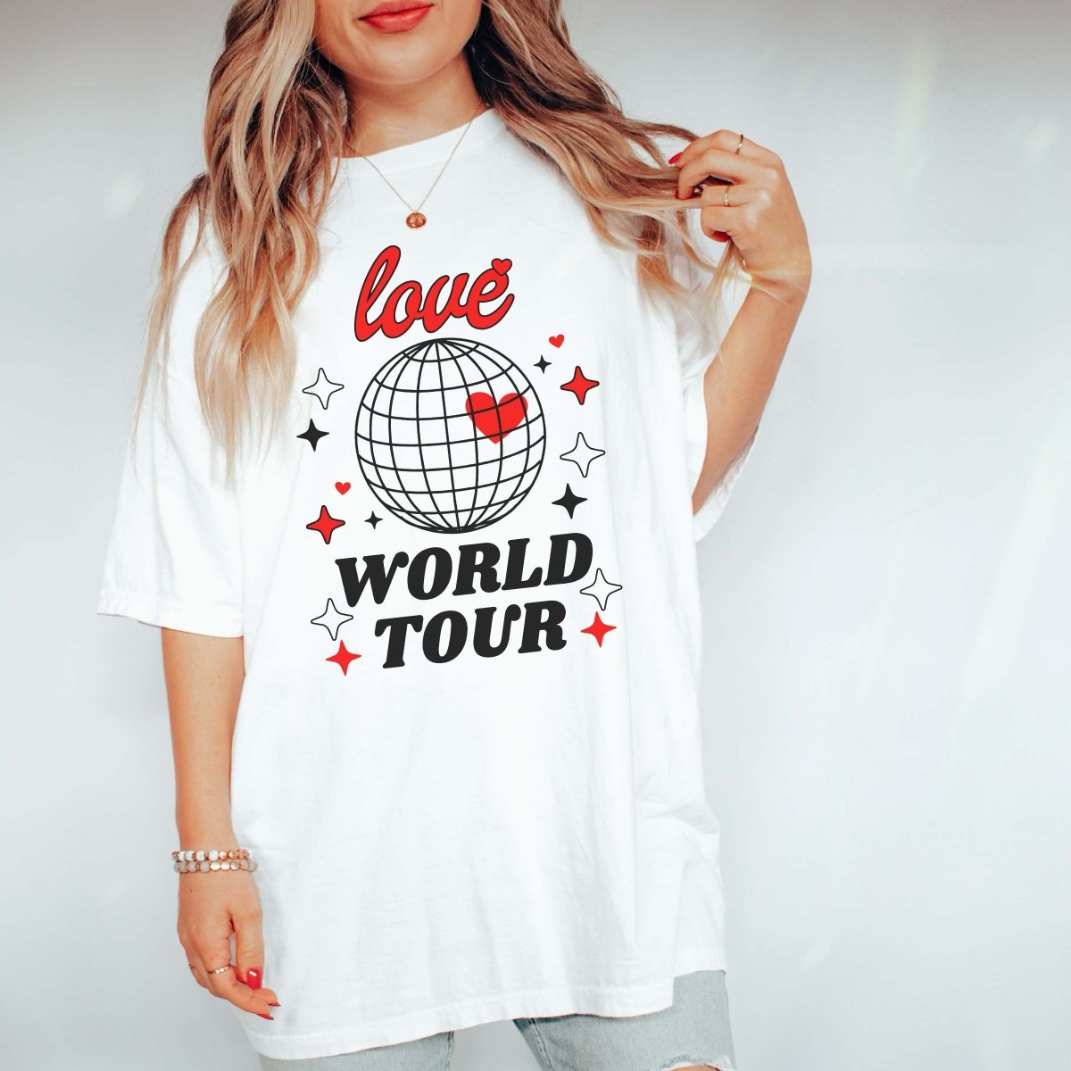 Love World Tour Comfort Color Tee - Limeberry Designs