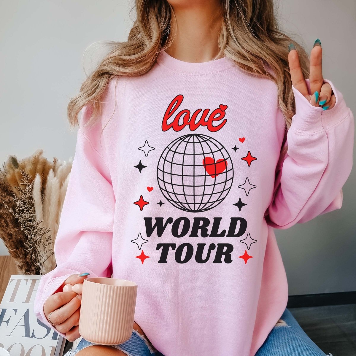 Love World Tour Crew Sweatshirt - Limeberry Designs