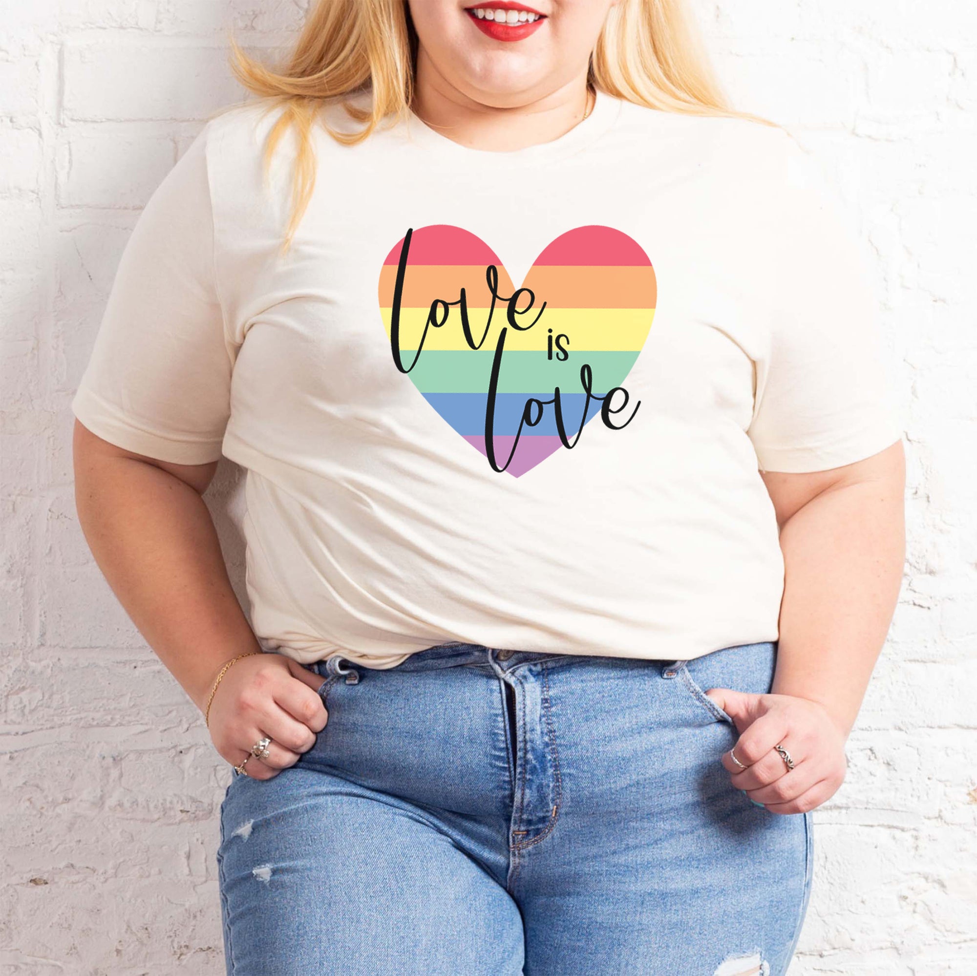 Love Is Love Heart Tee - Limeberry Designs