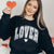 Lover With Heart Crew Sweatshirt - Limeberry Designs