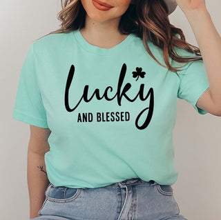 Lucky and Blessed Tee - Limeberry Designs