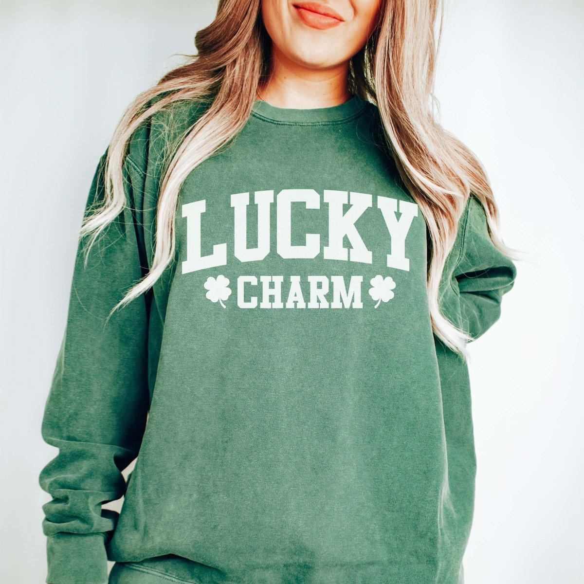 Lucky Charm Comfort Colors Crew Sweatshirt - Limeberry Designs
