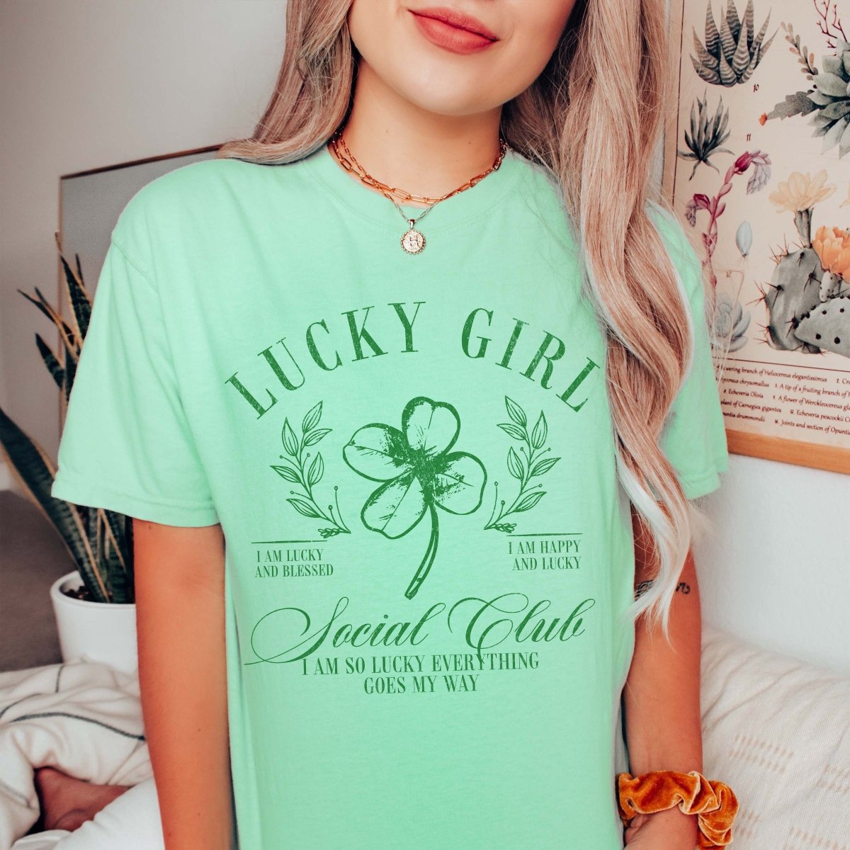 Lucky Girl Social Club Wholesale Comfort Color Tee - Limeberry Designs