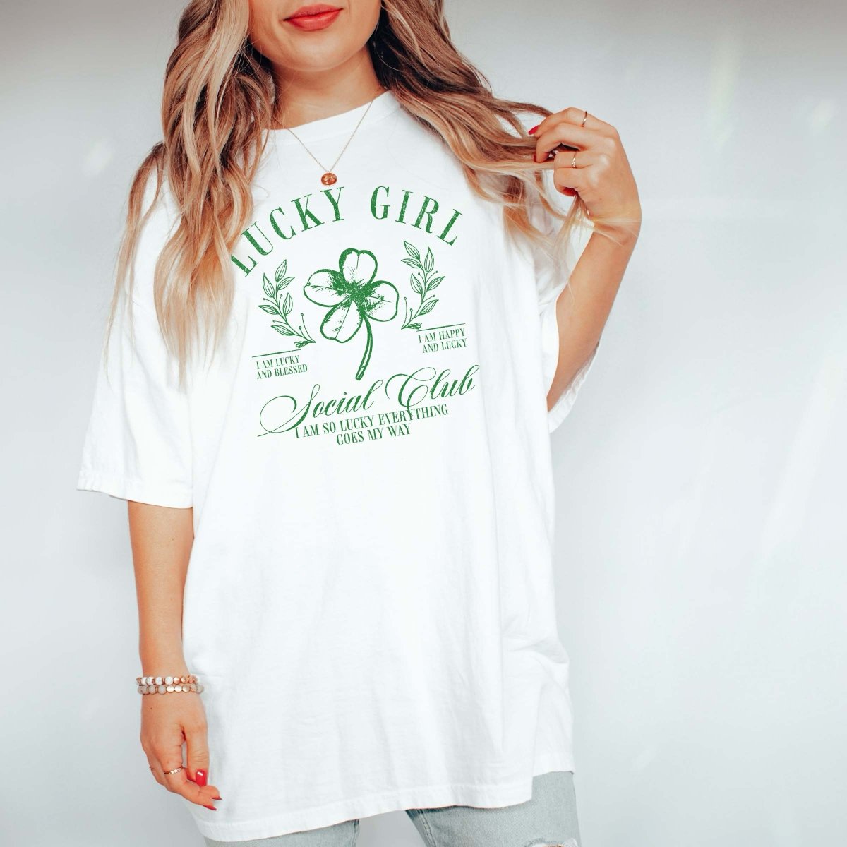 Lucky Girl Social Club Wholesale Comfort Color Tee - Limeberry Designs