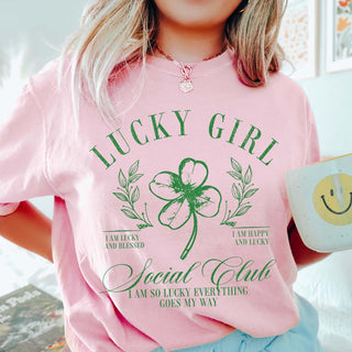 Lucky Girl Social Club Wholesale Comfort Color Tee - Limeberry Designs