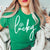 Lucky Script With Shamrock Tee - Limeberry Designs