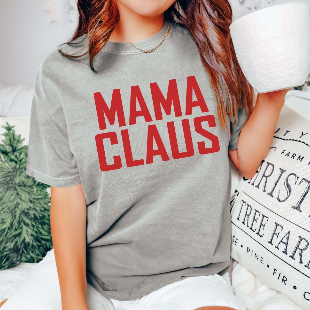 Mama claus Comfort Color Wholesale Tee - Limeberry Designs