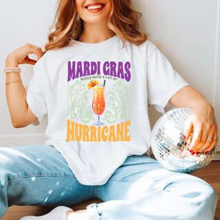 Mardi Gras Mixed with Hurricane Wholesale Comfort Color Tee - Limeberry Designs