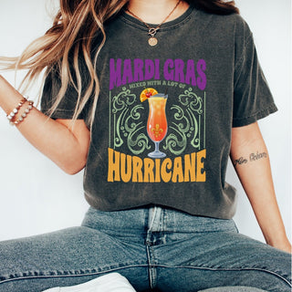 Mardi Gras Mixed with Hurricane Wholesale Comfort Color Tee - Limeberry Designs