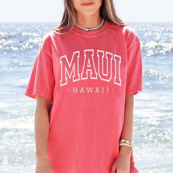 Maui Hawaii Comfort Color Tee Limeberry Designs