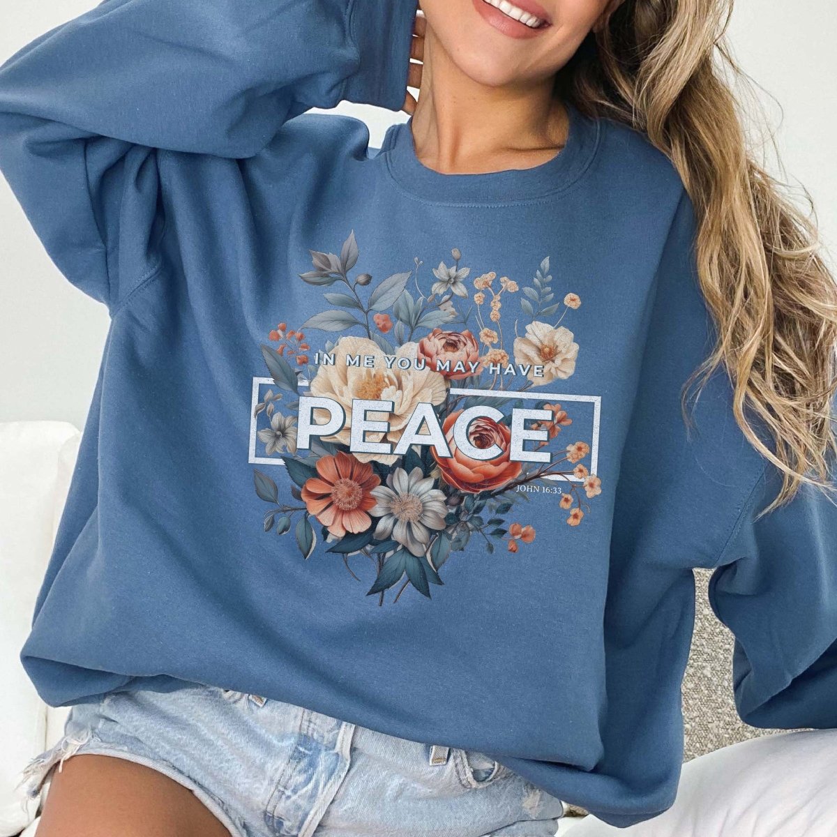 May You Have Peace Crew Sweatshirt - Limeberry Designs