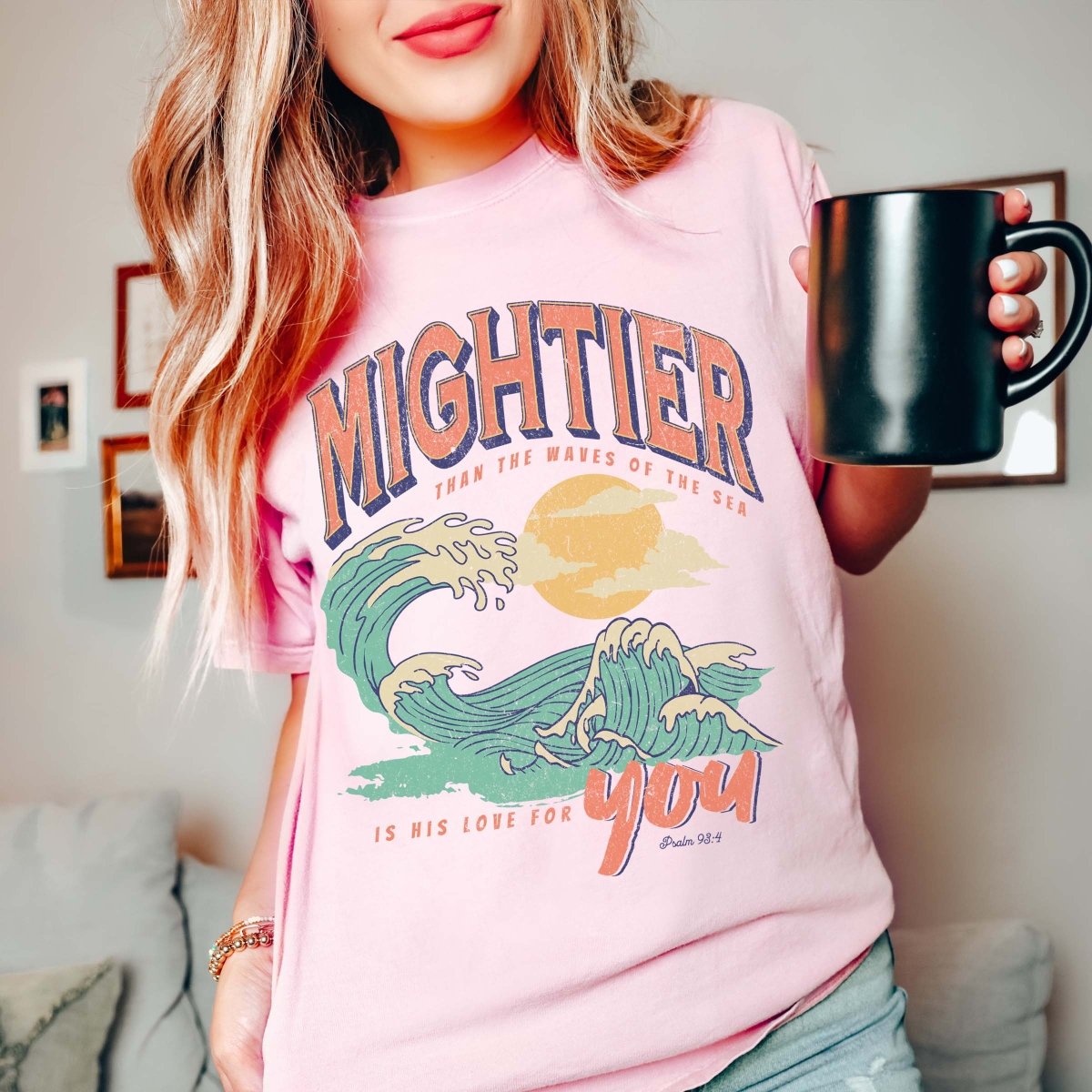 Mightier that You Comfort Colors Tee - Limeberry Designs
