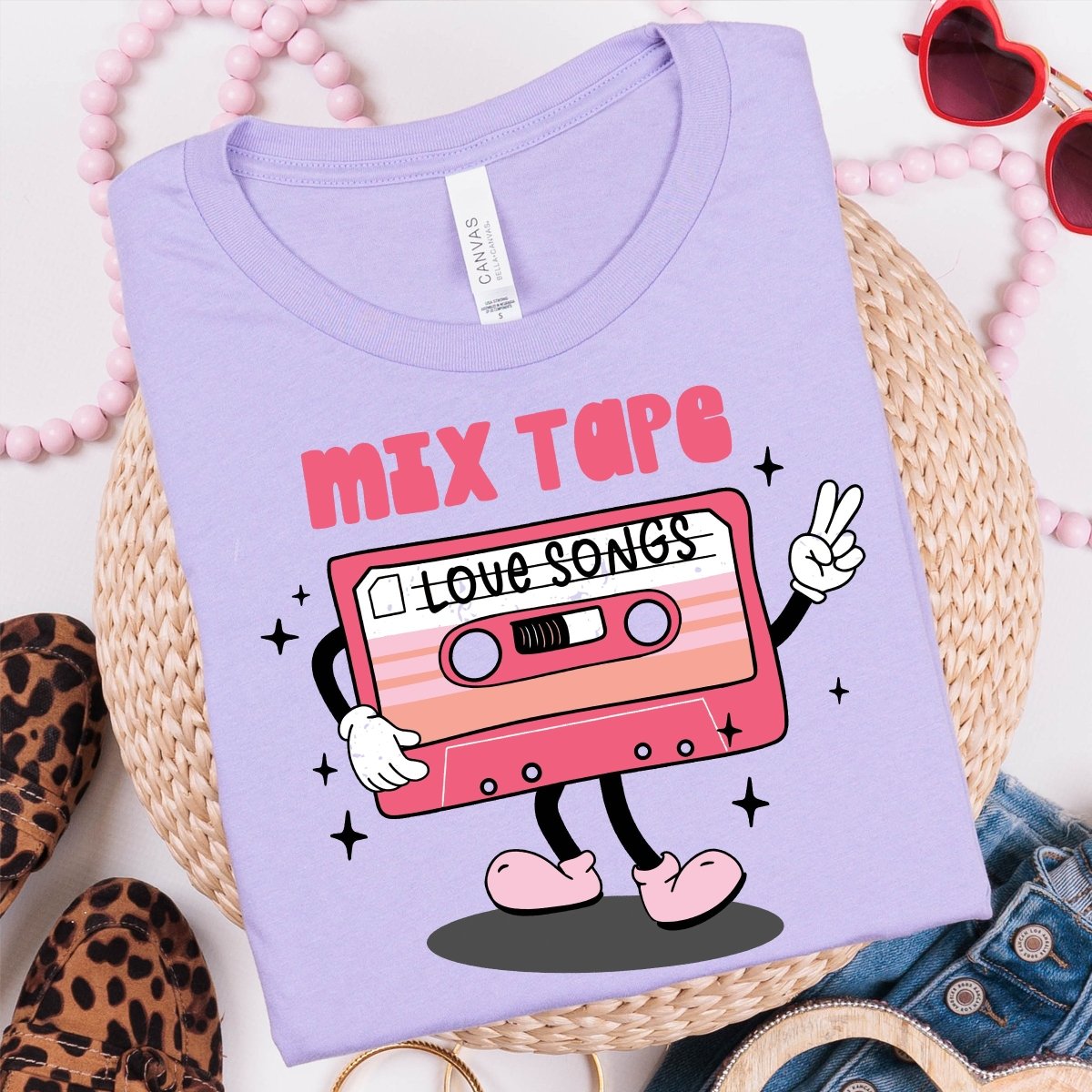 Mix Tape Love Songs Tee - Limeberry Designs