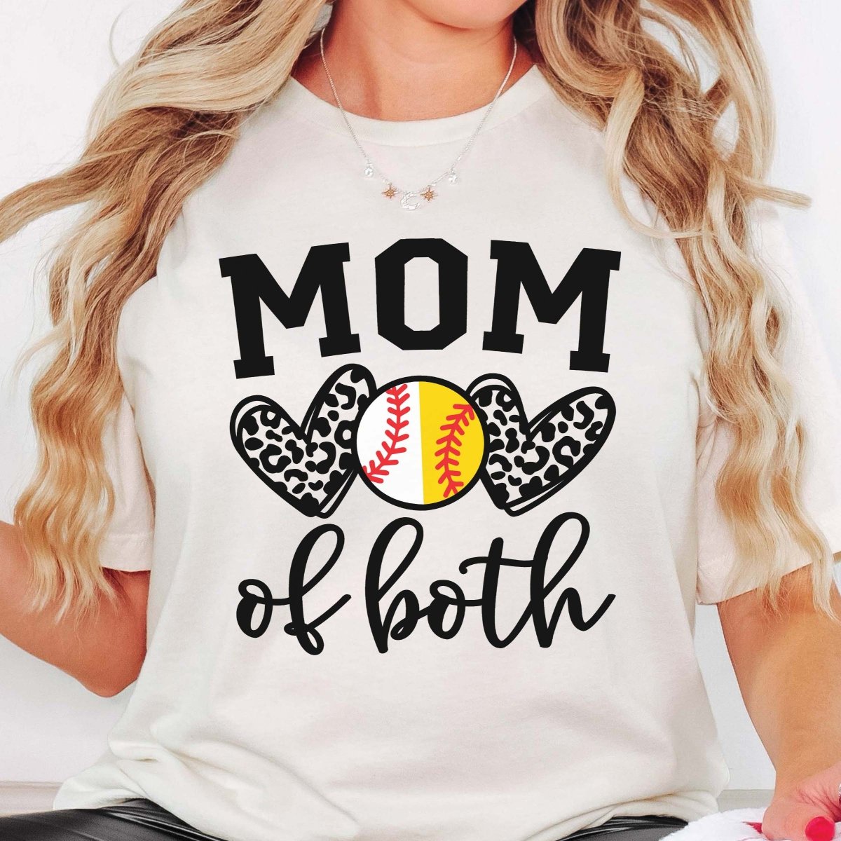 Mom of hot sale both shirt