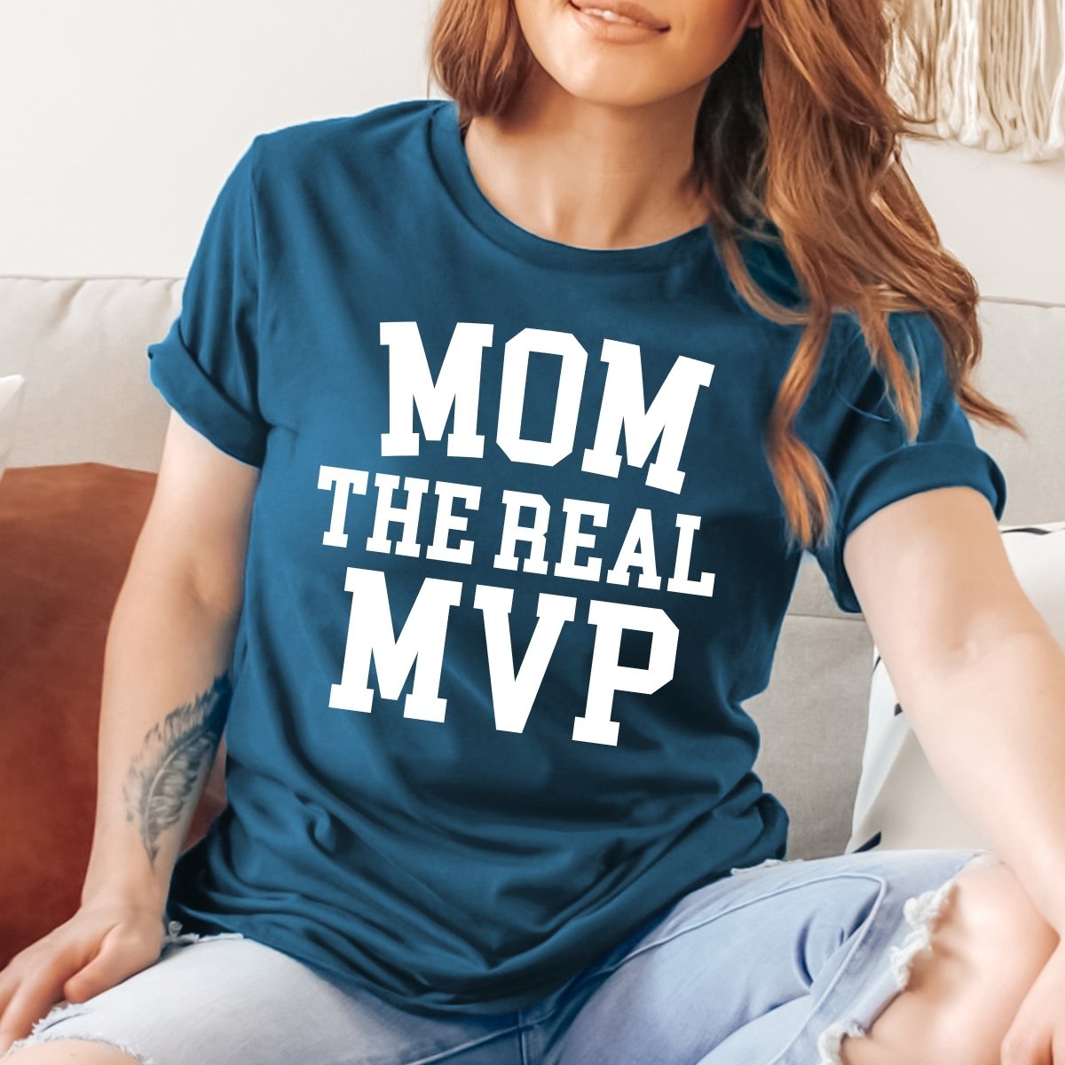 Mom the Real MVP Tee - Limeberry Designs