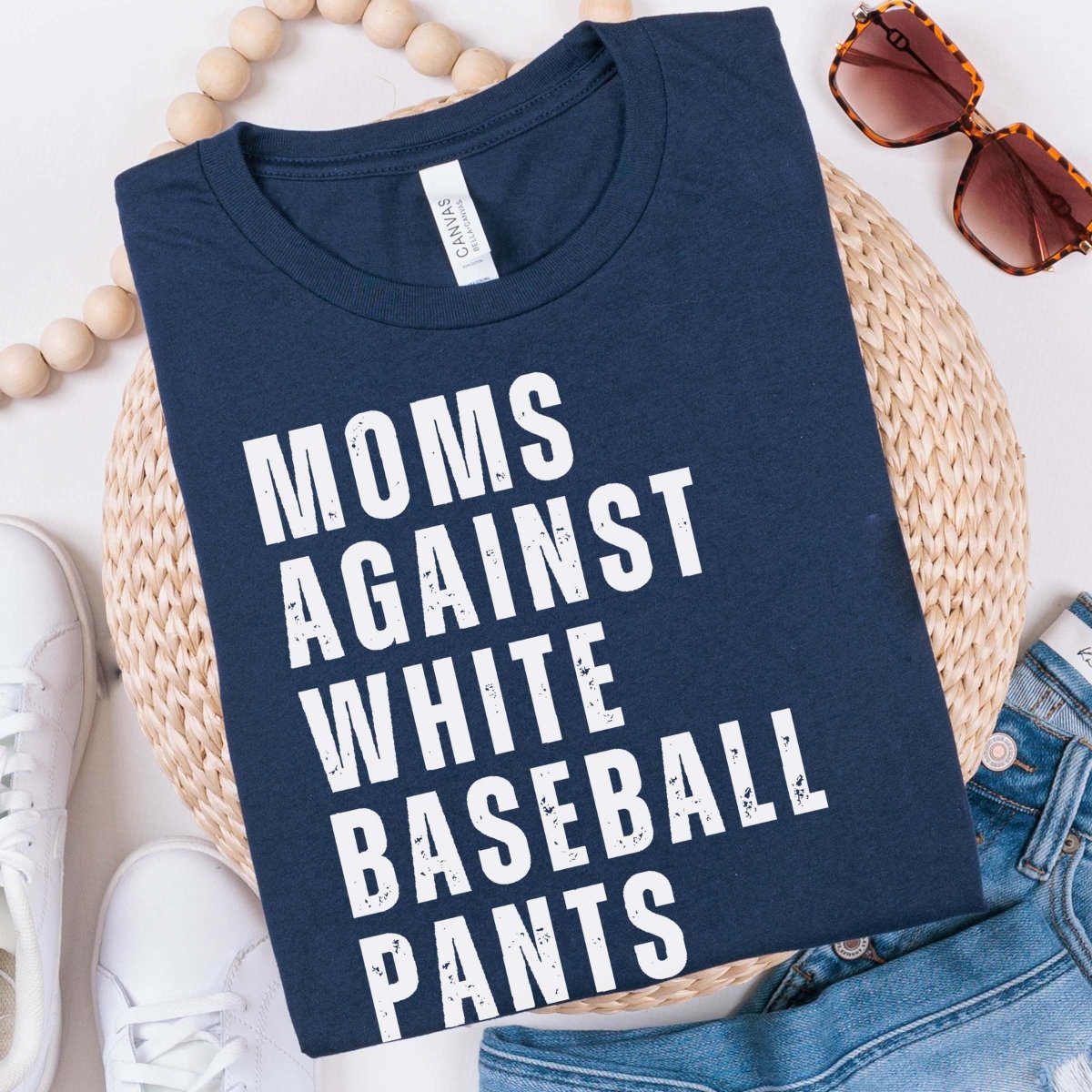 Moms Against White Pants Tee - Limeberry Designs