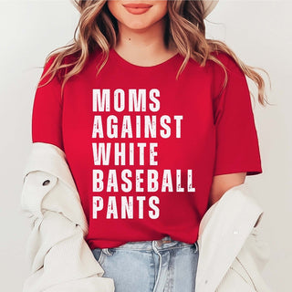 Moms Against White Pants Tee - Limeberry Designs