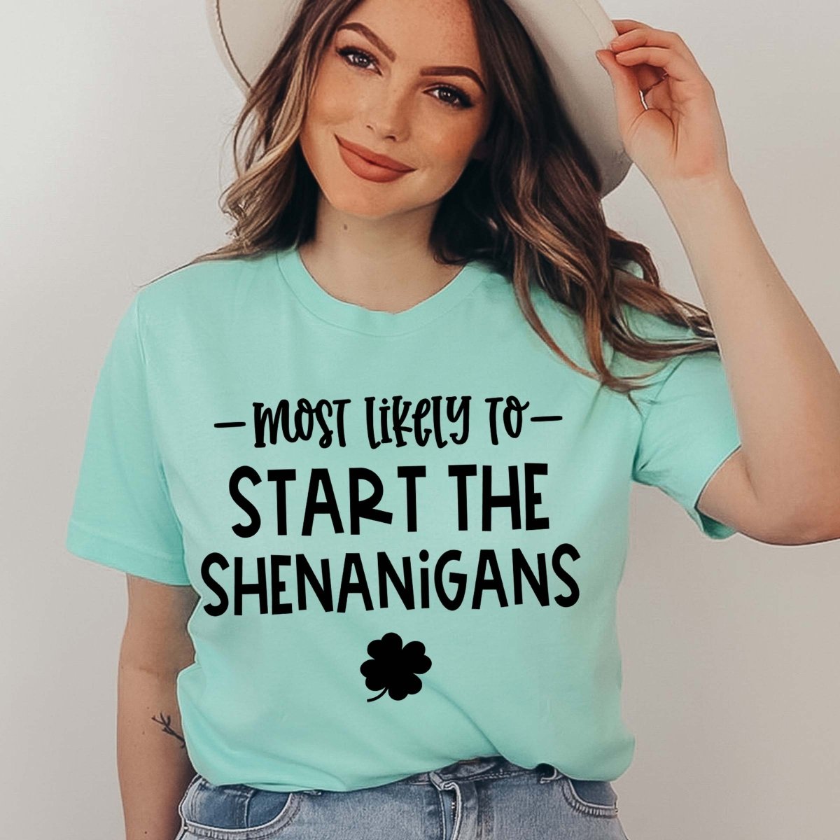 Most Likely To Start The Shenanigans Tee - Limeberry Designs