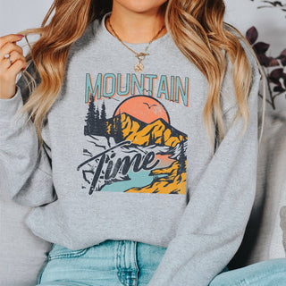 Mountain Time Crewneck Sweatshirt - Limeberry Designs