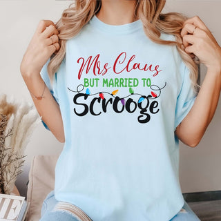 Mrs. Clause Scrooge Comfort Color Wholesale Tee - Limeberry Designs