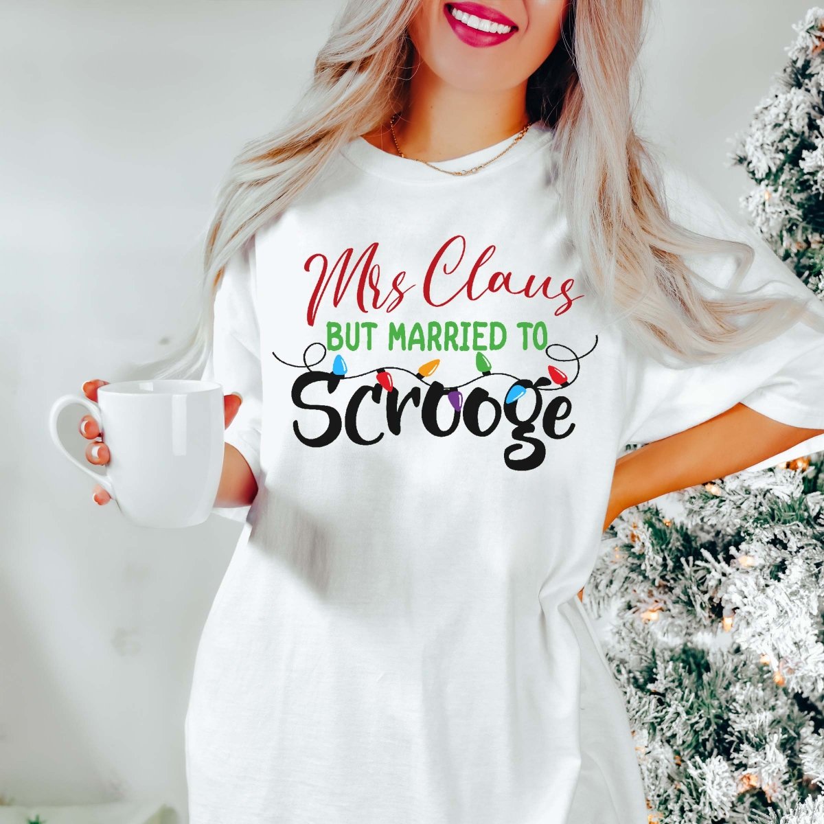 Mrs. Clause Scrooge Comfort Color Wholesale Tee - Limeberry Designs