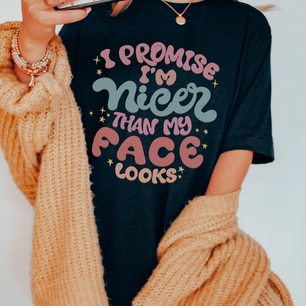 Nicer than my face looks tee - Limeberry Designs