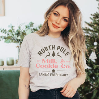 North Pole Milk & Cookies Co. Bella Graphic Tee - Limeberry Designs