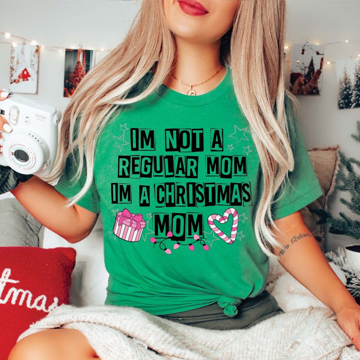 Not Regular Mom Christmas Mom Bella Graphic Wholesale Tee - Limeberry Designs