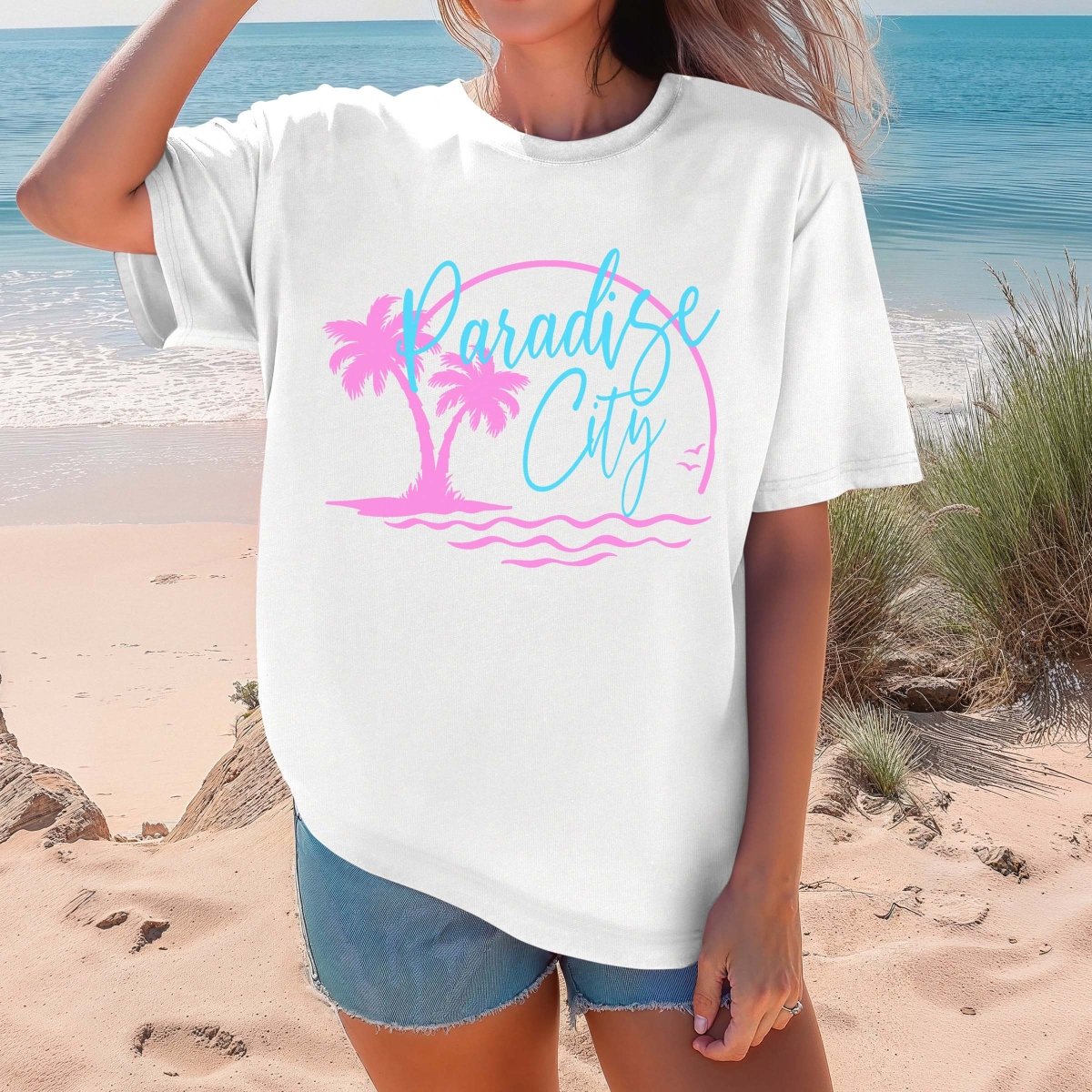 Paradise City Comfort Color Tee - Limeberry Designs