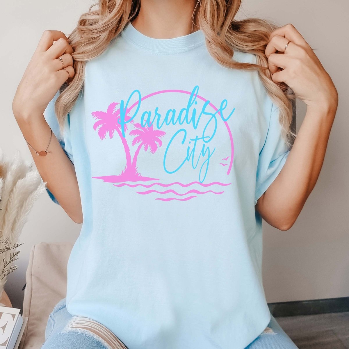Paradise City Comfort Color Tee - Limeberry Designs