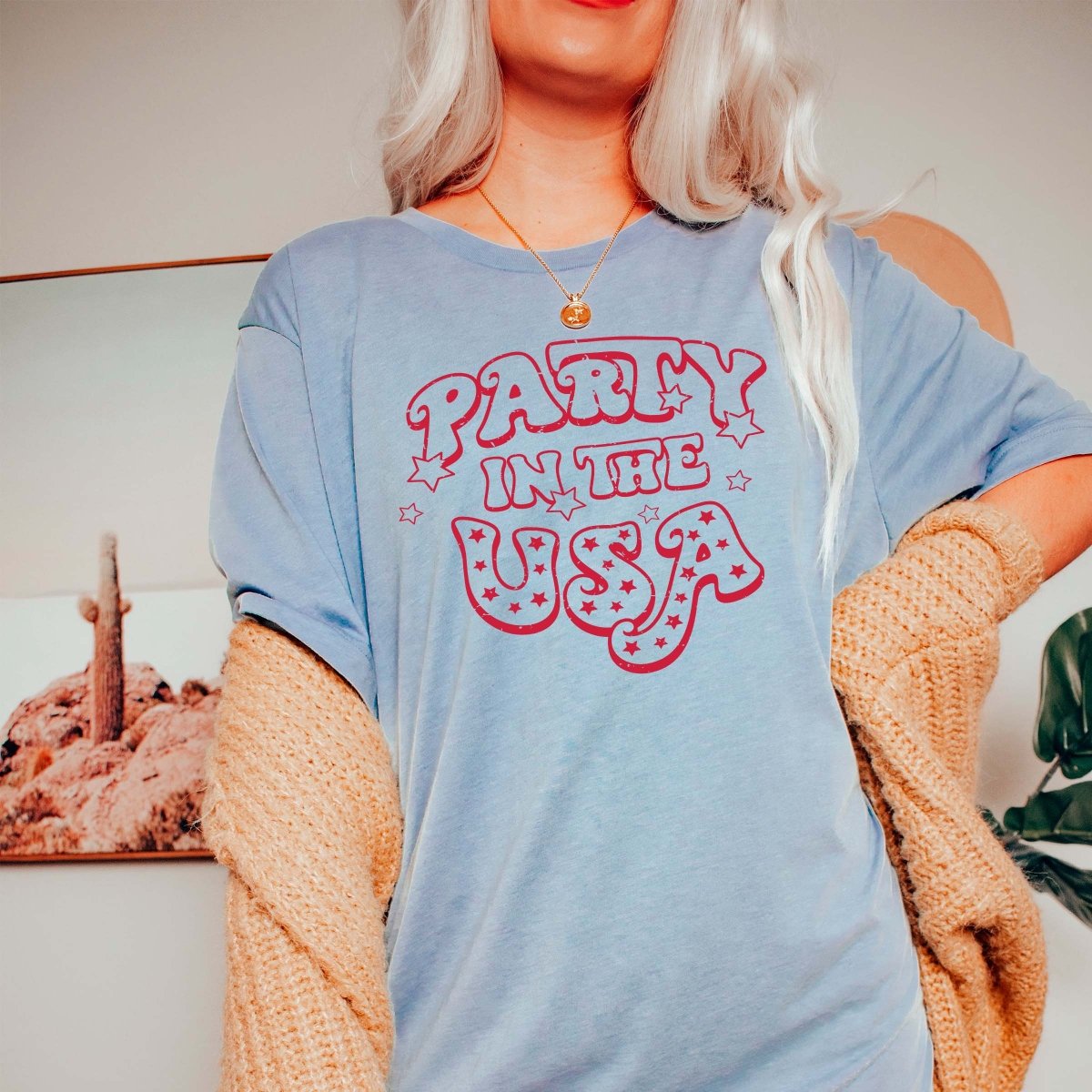 Party in the USA Stars tee - Limeberry Designs