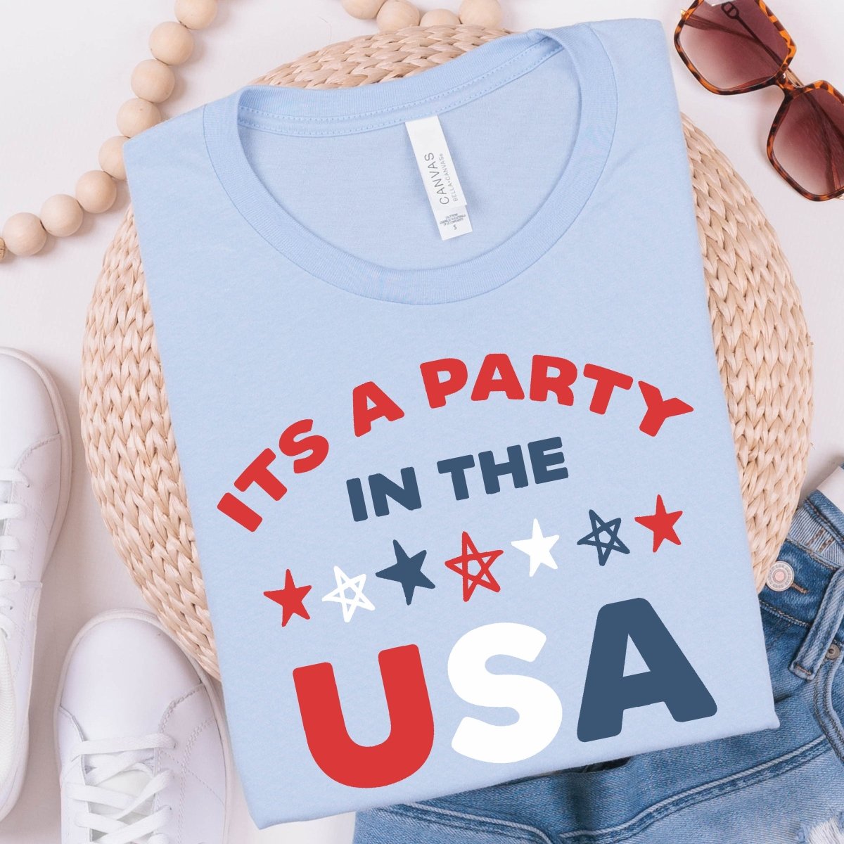Party USA Stars Tee - Limeberry Designs