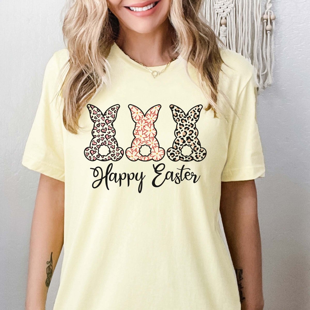 Patterned Bunnies Tee - Limeberry Designs