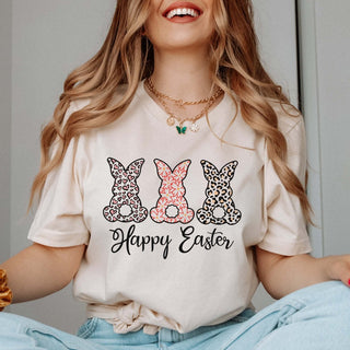 Patterned Bunnies Tee - Limeberry Designs