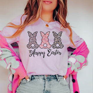 Patterned Bunnies Tee - Limeberry Designs