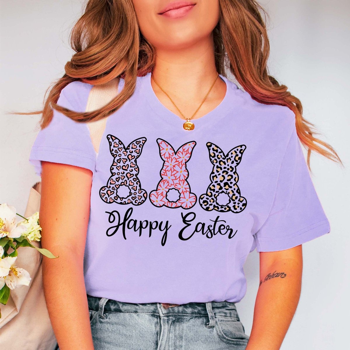 Patterned Bunnies Wholesale Tee - Limeberry Designs