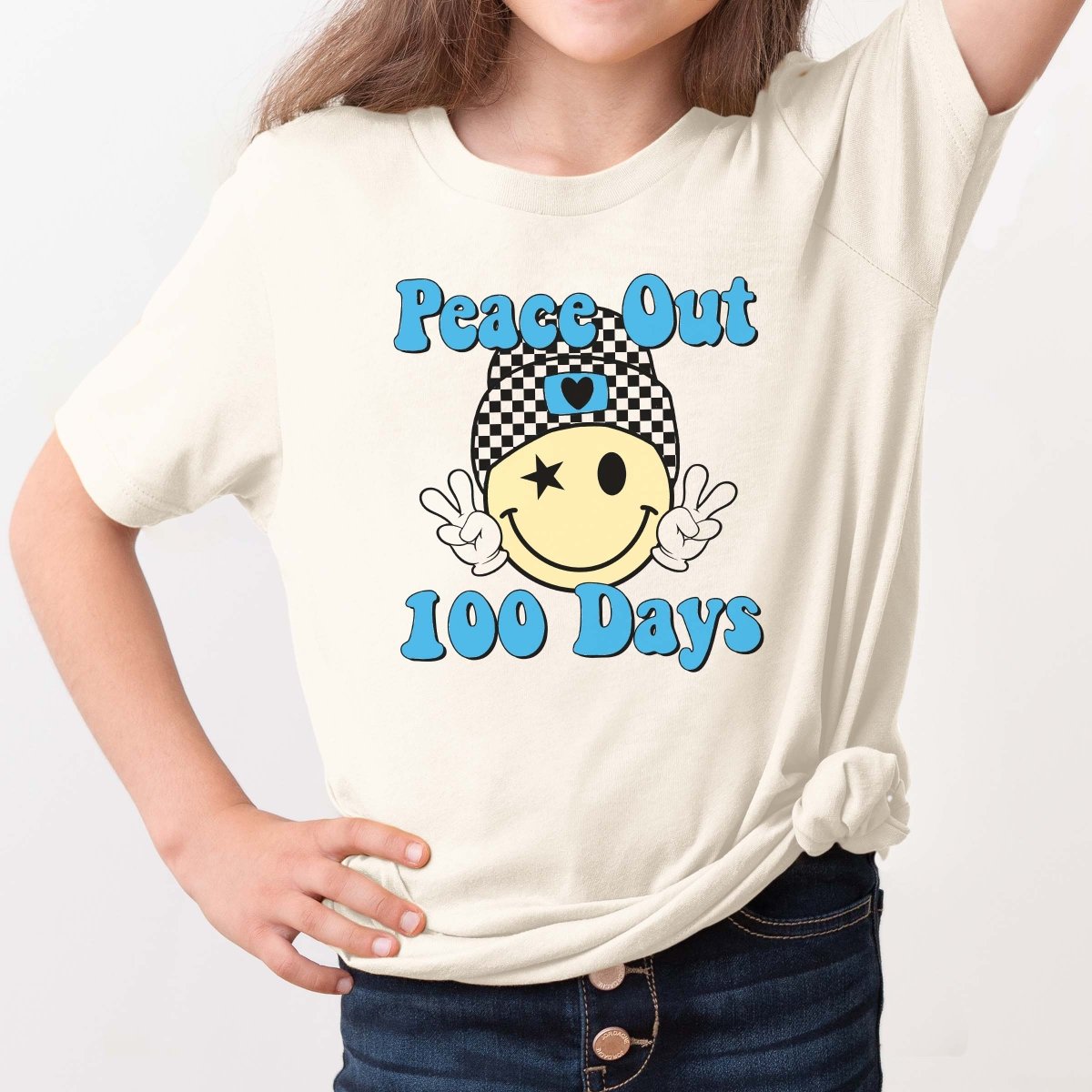 Peace Out 100 Days Smile Tee - Limeberry Designs