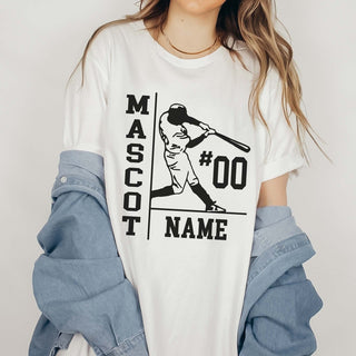 Personalized Baseball Name Number Team Tee - Limeberry Designs