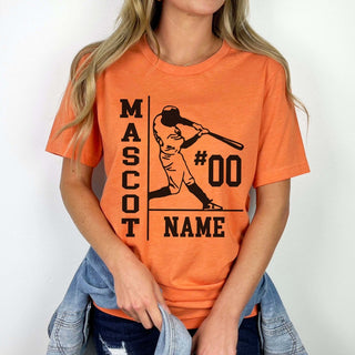 Personalized Baseball Name Number Team Tee - Limeberry Designs