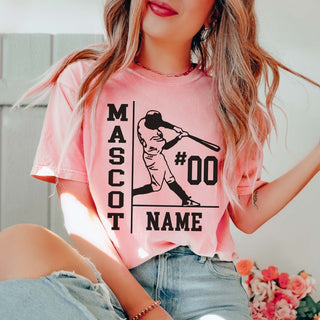 Personalized Baseball Name Number Team Tee - Limeberry Designs