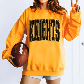 Personalized Collegiate Letter Wholesale Crew Sweatshirts - Limeberry Designs