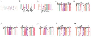 Personalized Teacher Crew | Crew Sweatshirts - Limeberry Designs